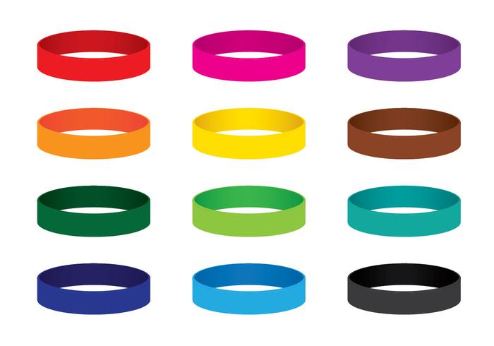 Bunte Wristband-Vektoren vektor