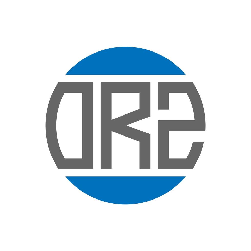 orz brev logotyp design på vit bakgrund. orz kreativ initialer cirkel logotyp begrepp. orz brev design. vektor