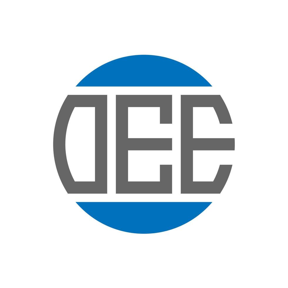 oee brev logotyp design på vit bakgrund. oee kreativ initialer cirkel logotyp begrepp. oee brev design. vektor