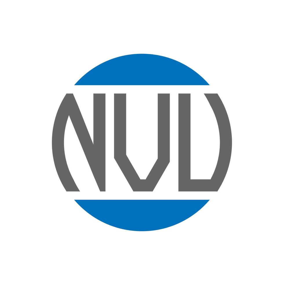 nvu brev logotyp design på vit bakgrund. nvu kreativ initialer cirkel logotyp begrepp. nvu brev design. vektor