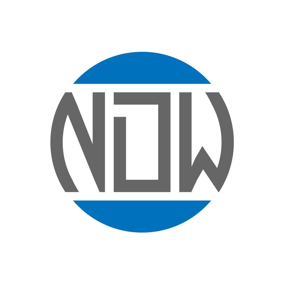 ndw brev logotyp design på vit bakgrund. ndw kreativ initialer cirkel logotyp begrepp. ndw brev design. vektor