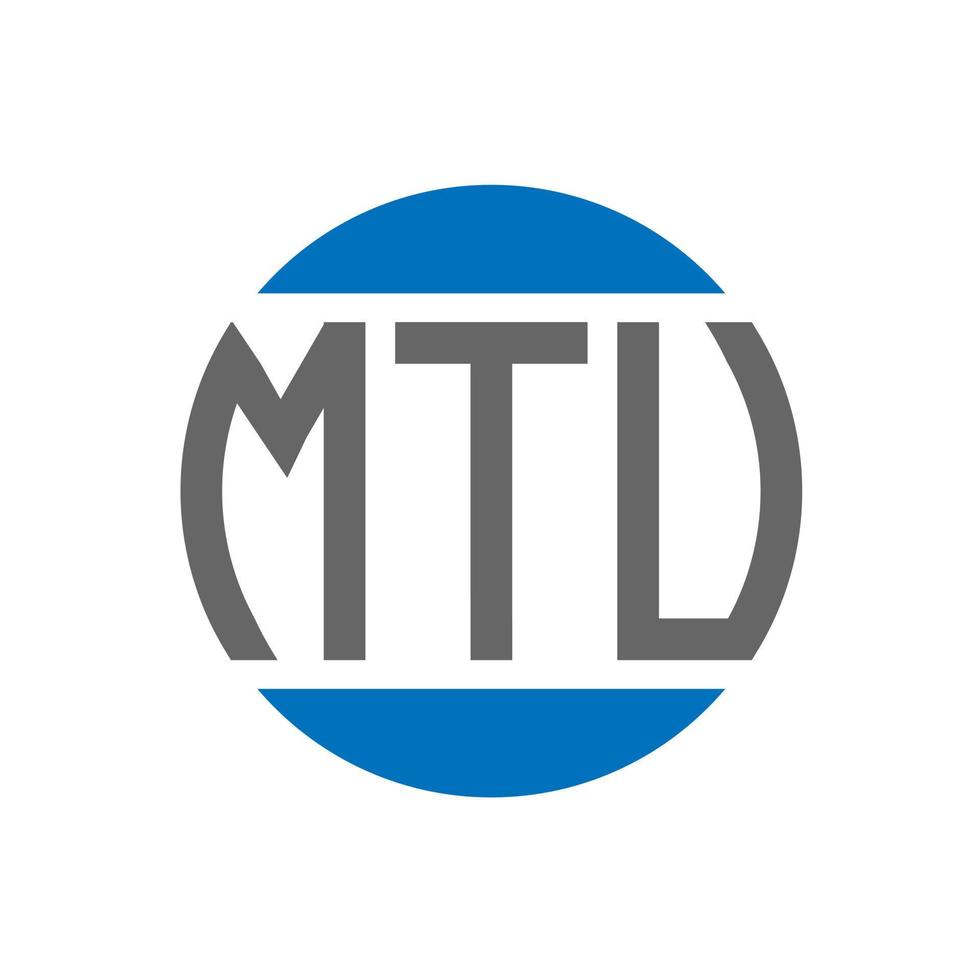 MTV-Brief-Logo-Design auf weißem Hintergrund. mtv creative initials circle logo-konzept. mtv Briefgestaltung. vektor