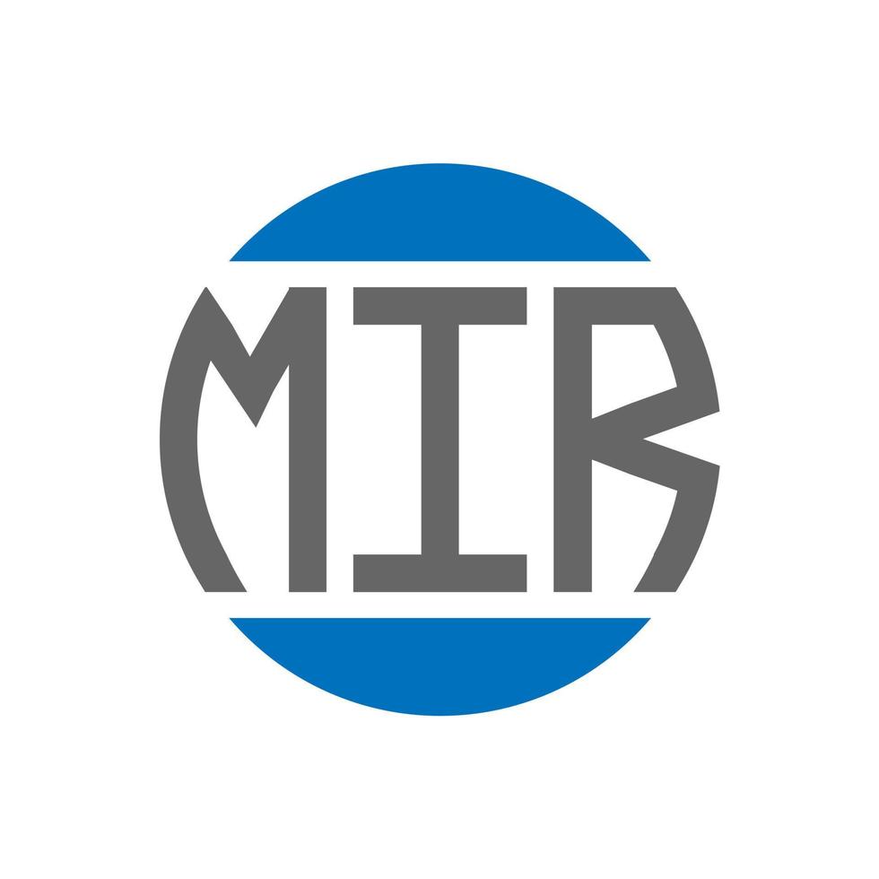 mir brev logotyp design på vit bakgrund. mir kreativ initialer cirkel logotyp begrepp. mir brev design. vektor