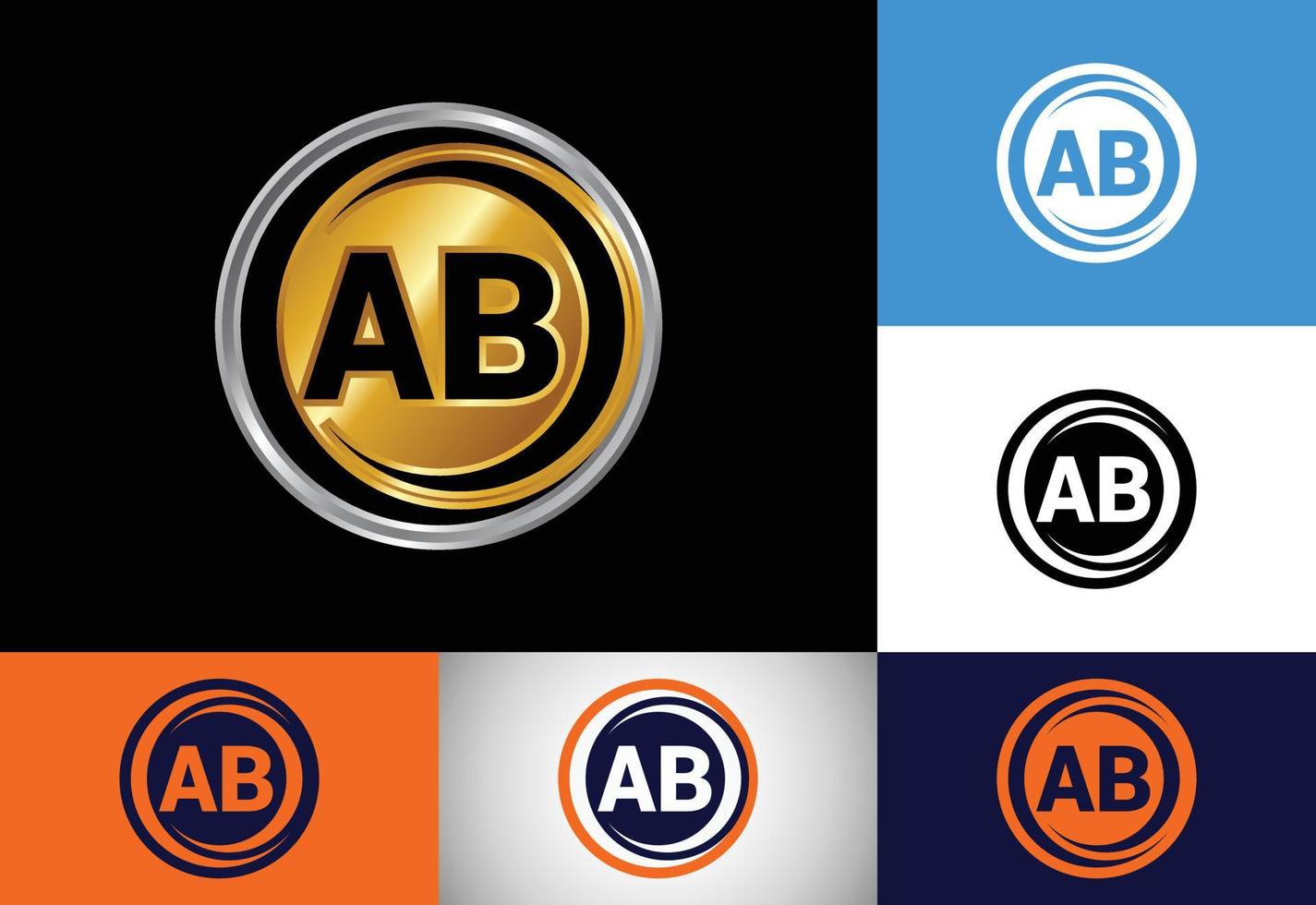 anfängliche Monogrammbuchstabe ab-Logo-Design-Vektorvorlage. grafisches alphabetsymbol für unternehmensidentität vektor