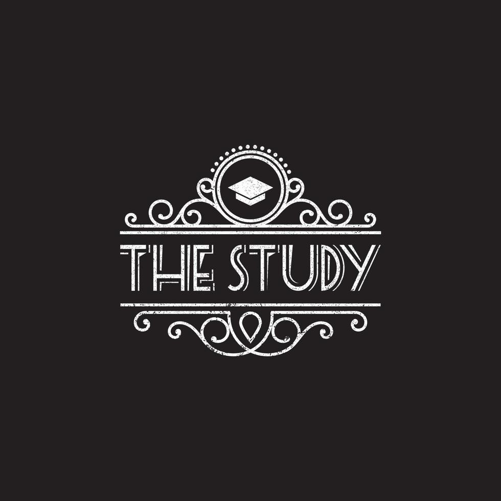 die Studienlogo-Inspiration, College-Logo-Designs, Vintage-Logo-Designs vektor