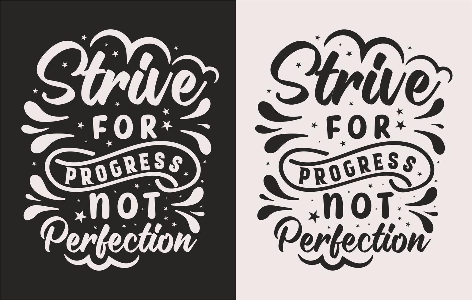 typografie motivierender t-shirt-designvektor für druck auf anfrage vektor