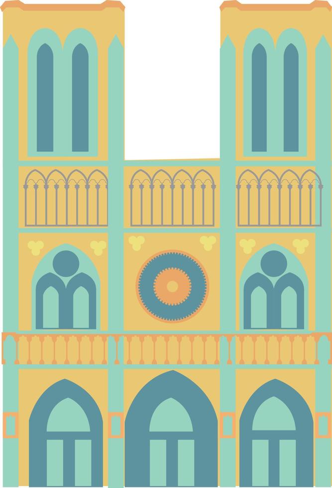 Notre Dame-katedralen vektor