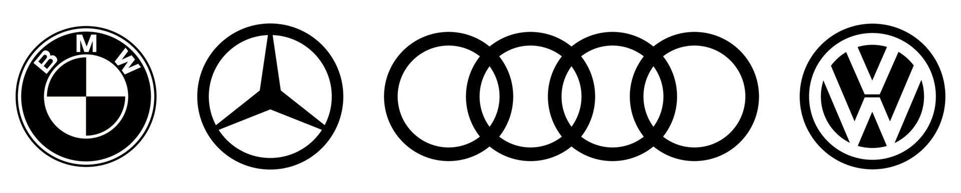 Logo der führenden deutschen Autohersteller vektor