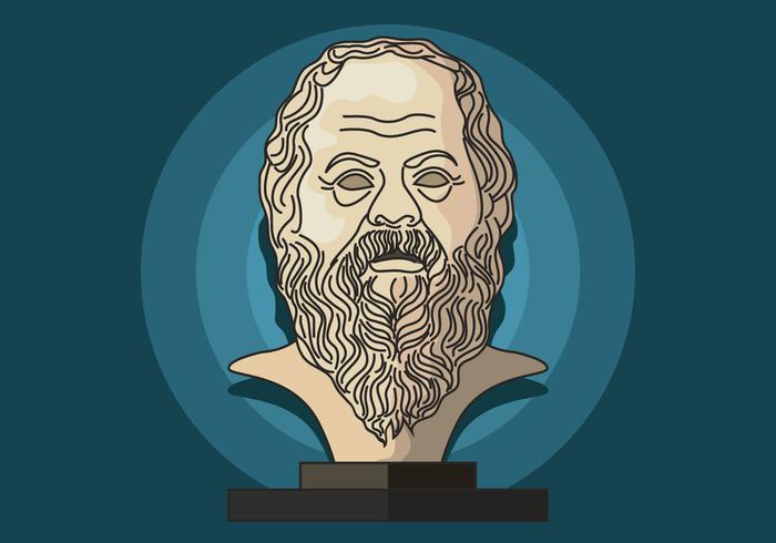 Porträtt av Socrates vektor