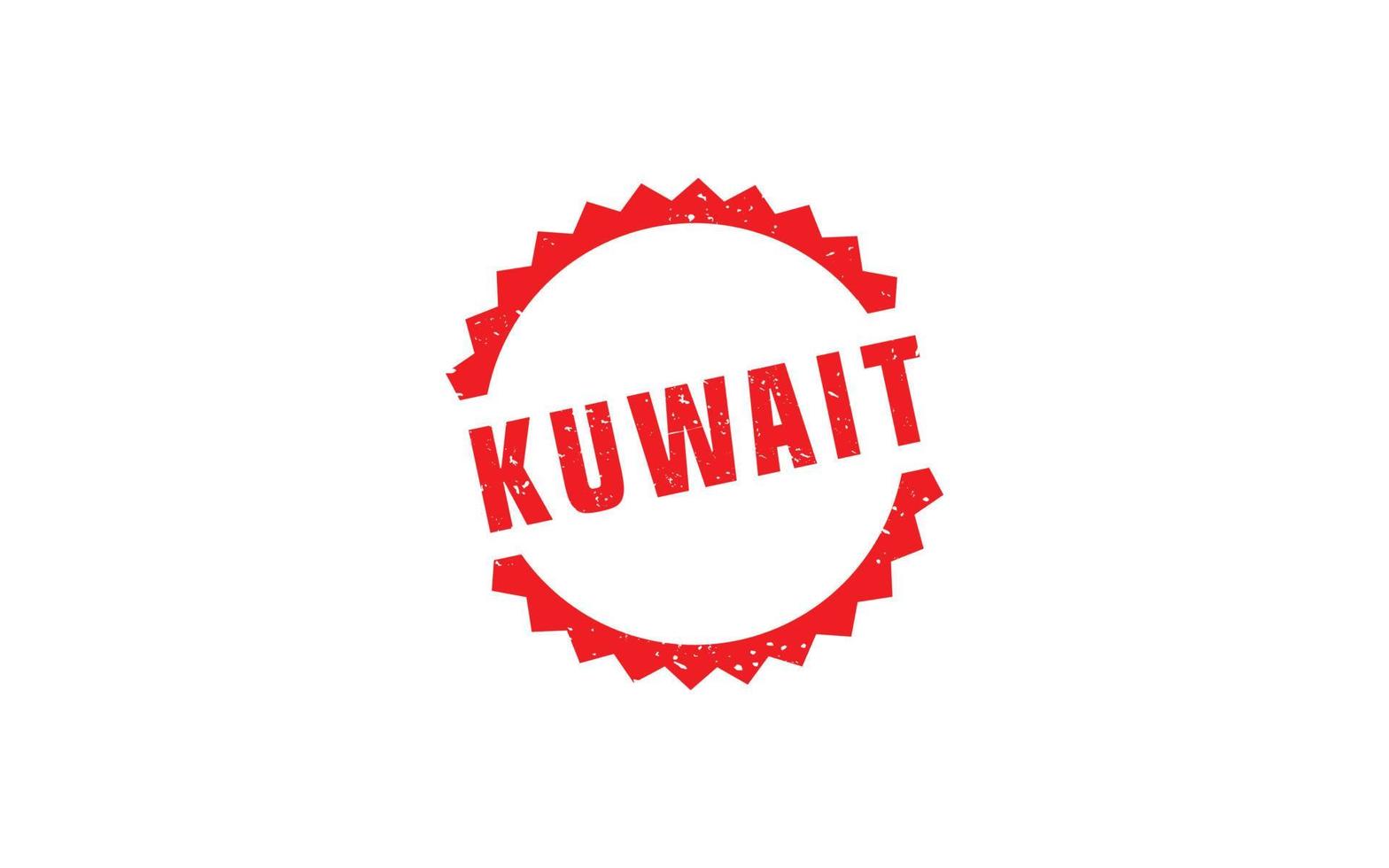 kuwait stämpel sudd med grunge stil på vit bakgrund vektor