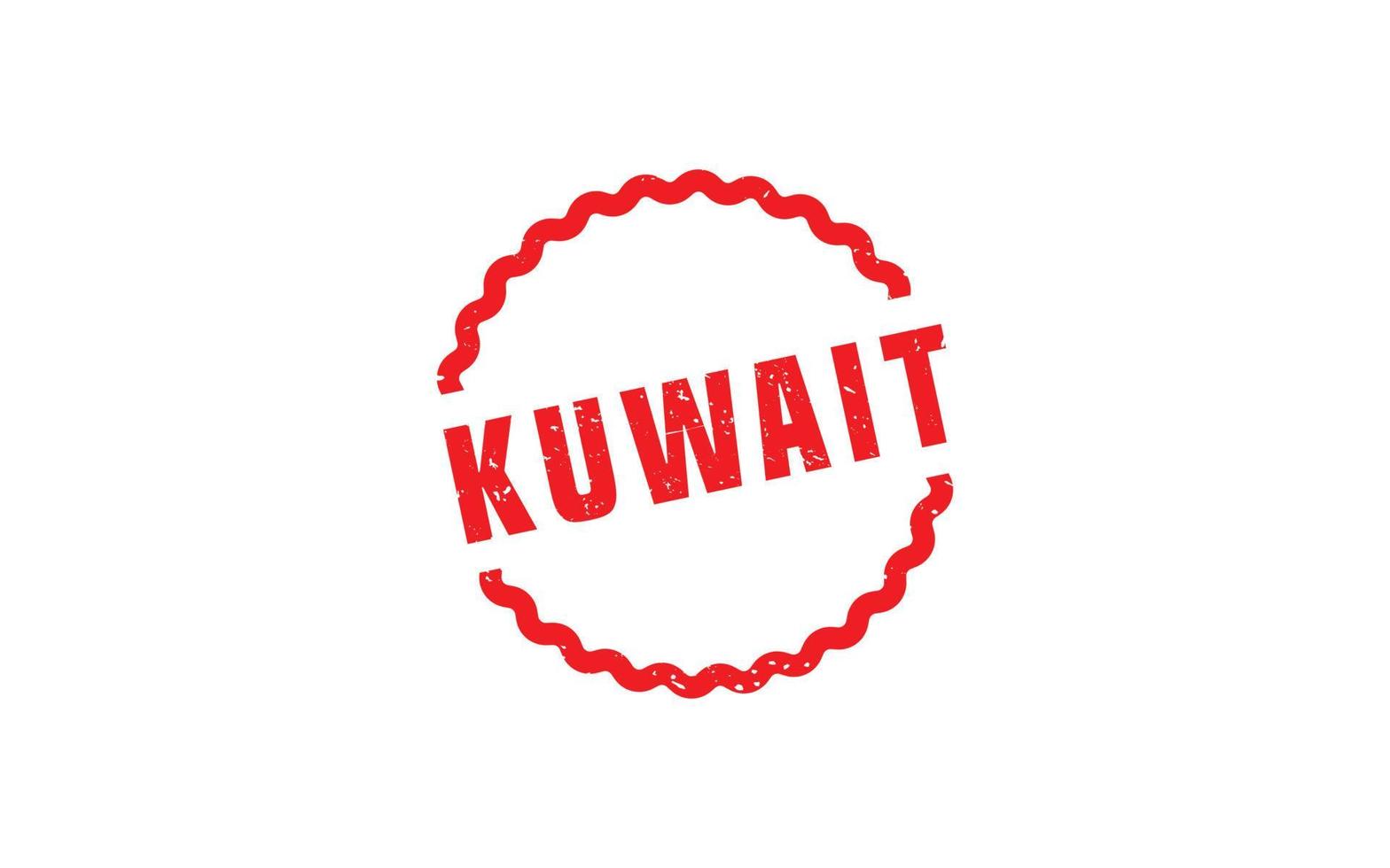 kuwait stämpel sudd med grunge stil på vit bakgrund vektor