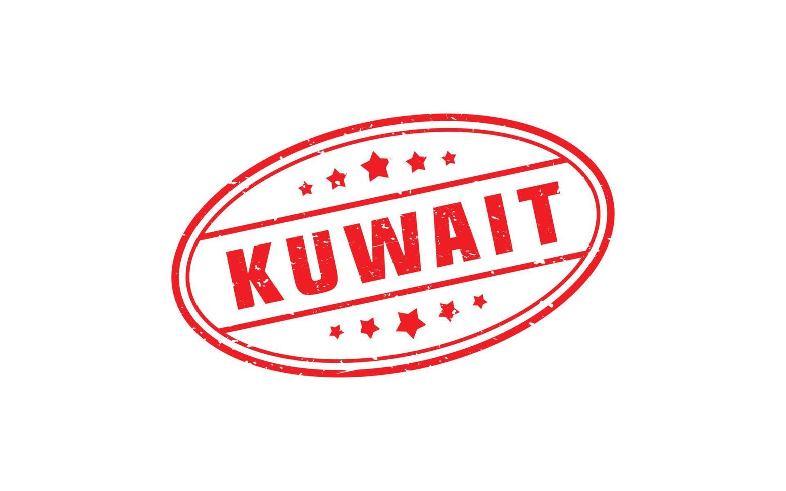 kuwait stämpel sudd med grunge stil på vit bakgrund vektor