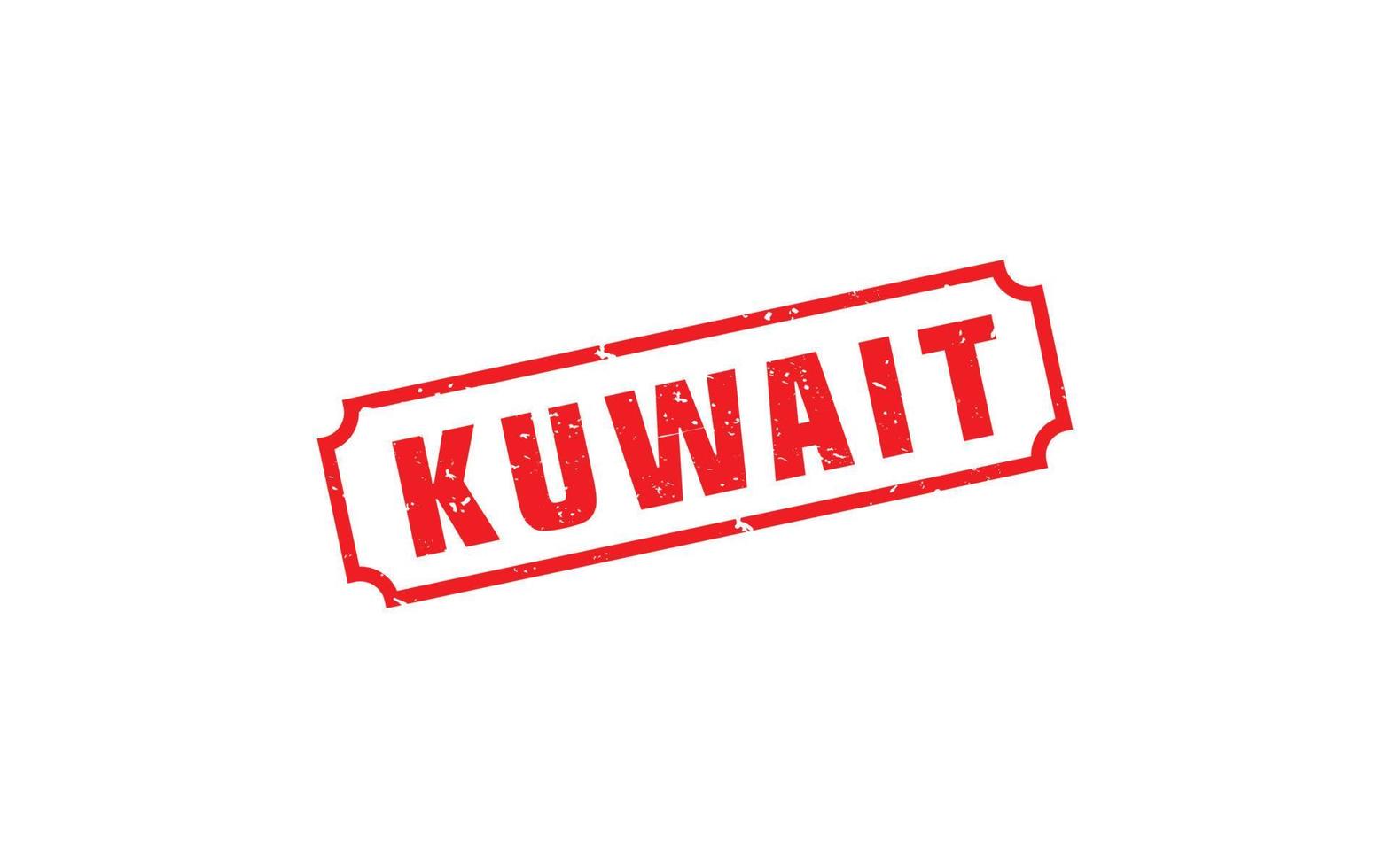 kuwait stämpel sudd med grunge stil på vit bakgrund vektor