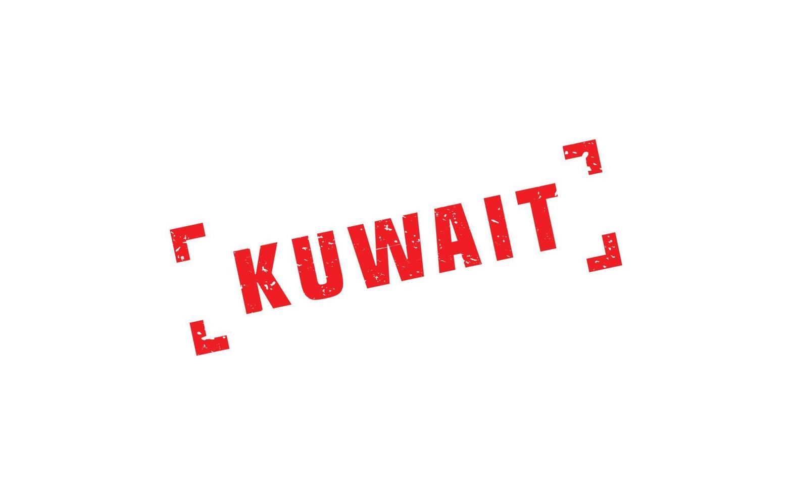 kuwait stämpel sudd med grunge stil på vit bakgrund vektor