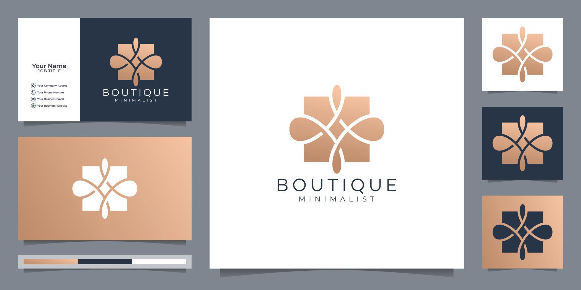 feminin und natur, logo geeignet für olivenöl, spa, salon, hauthaar, schönheit, boutique und kosmetik, company.premium-vektor vektor