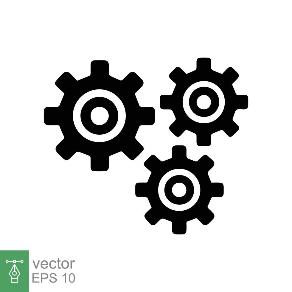 Zahnrad-Symbol. Zahnrad, Mechanismus, Kreis, Technik, Technologiekonzept.  einfacher Gliederungsstil. Linienvektor-Illustrationsdesign lokalisiert auf  weißem Hintergrund. Folge 10. 16249372 Vektor Kunst bei Vecteezy