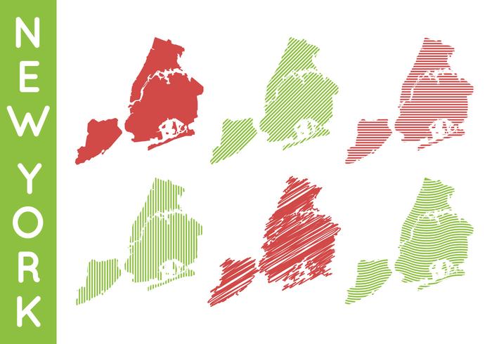 Gratis ikonisk New York Map Vector