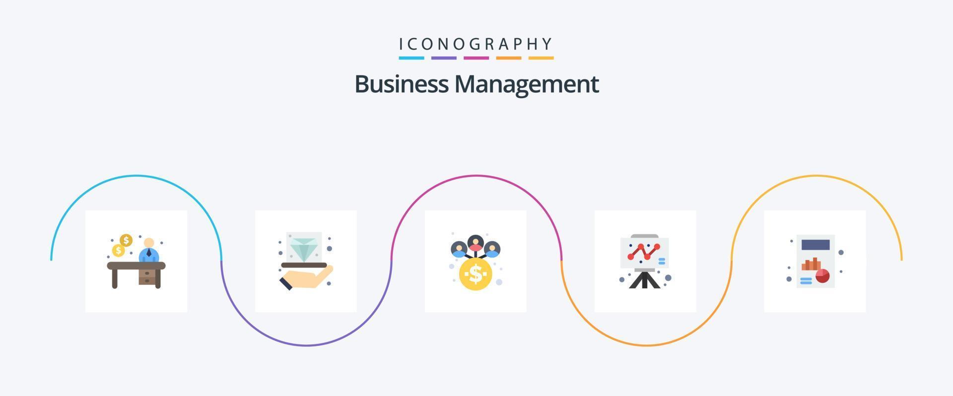 företag förvaltning platt 5 ikon packa Inklusive Beräkna. Graf. sylt. Diagram. styrelse vektor