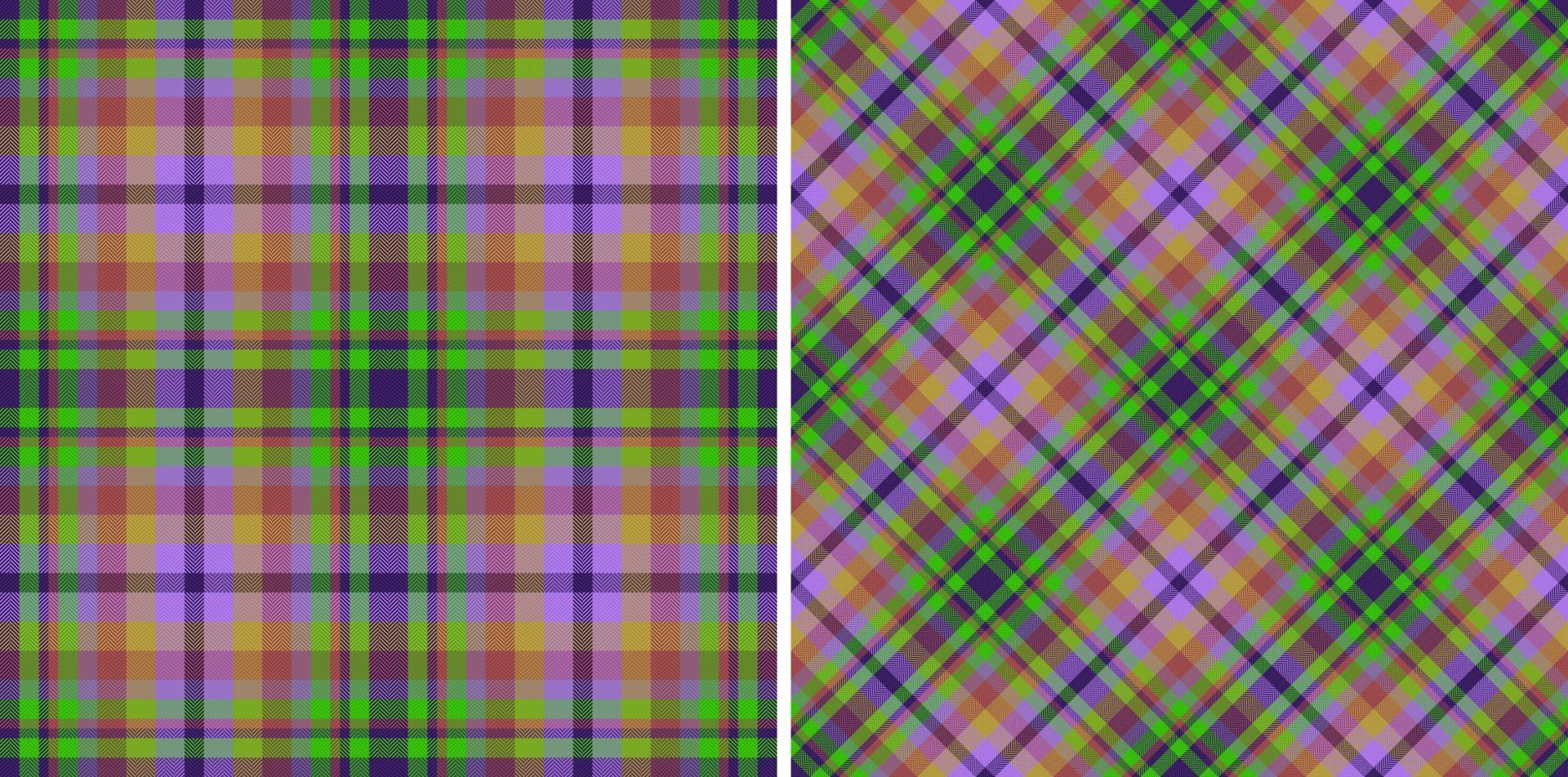 Textur Hintergrundstoff. Plaid-Vektor-Textil. nahtloser Schottenkaro mit Karomuster. vektor