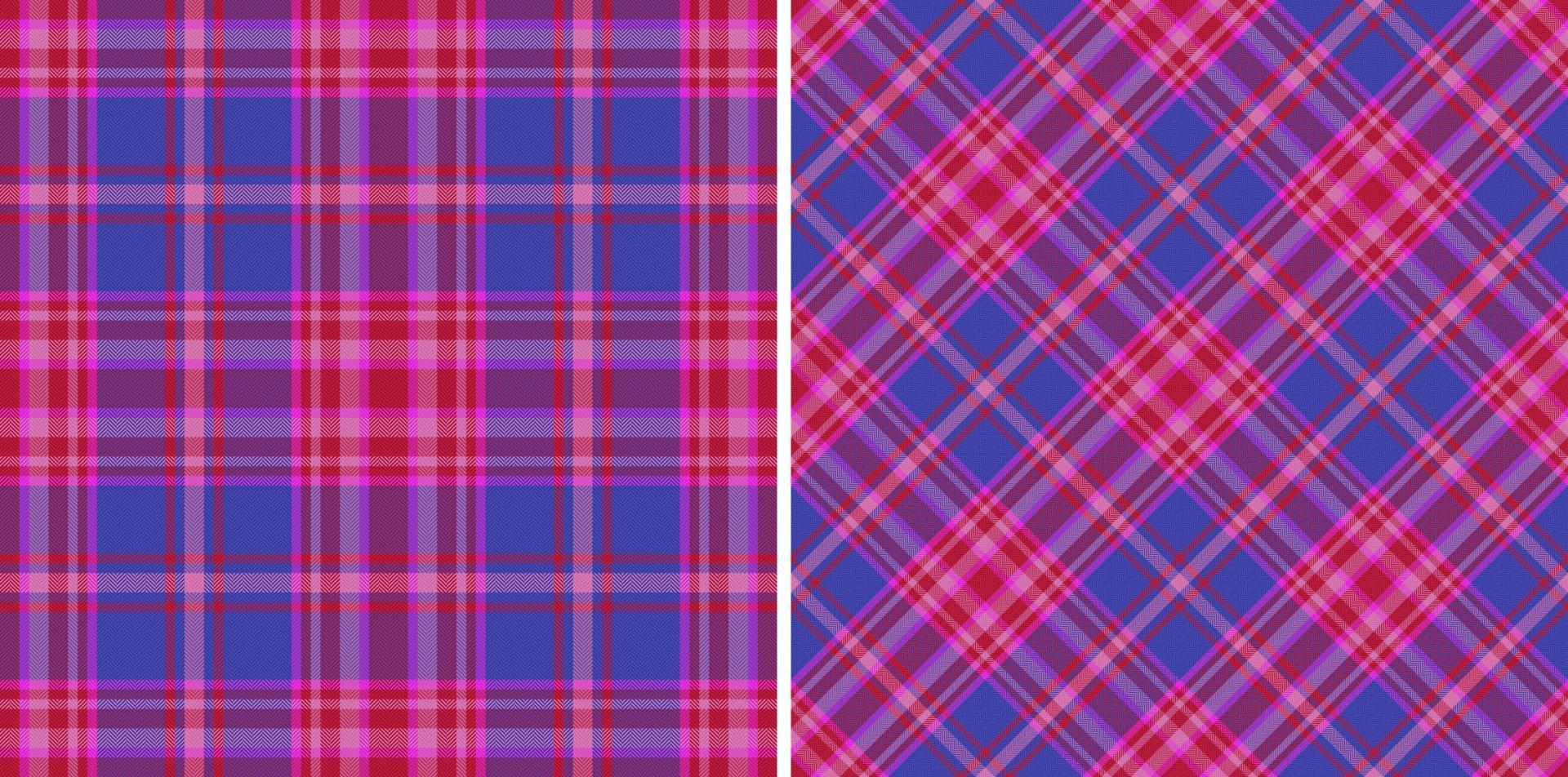 Textur Hintergrund nahtlos. Karo-Textil-Tartan. Stoffvektormuster kariert. vektor