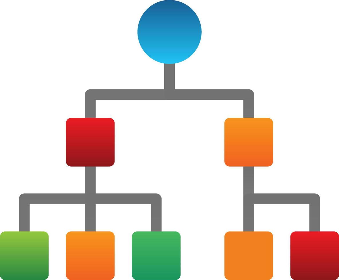 organisation Diagram vektor ikon design