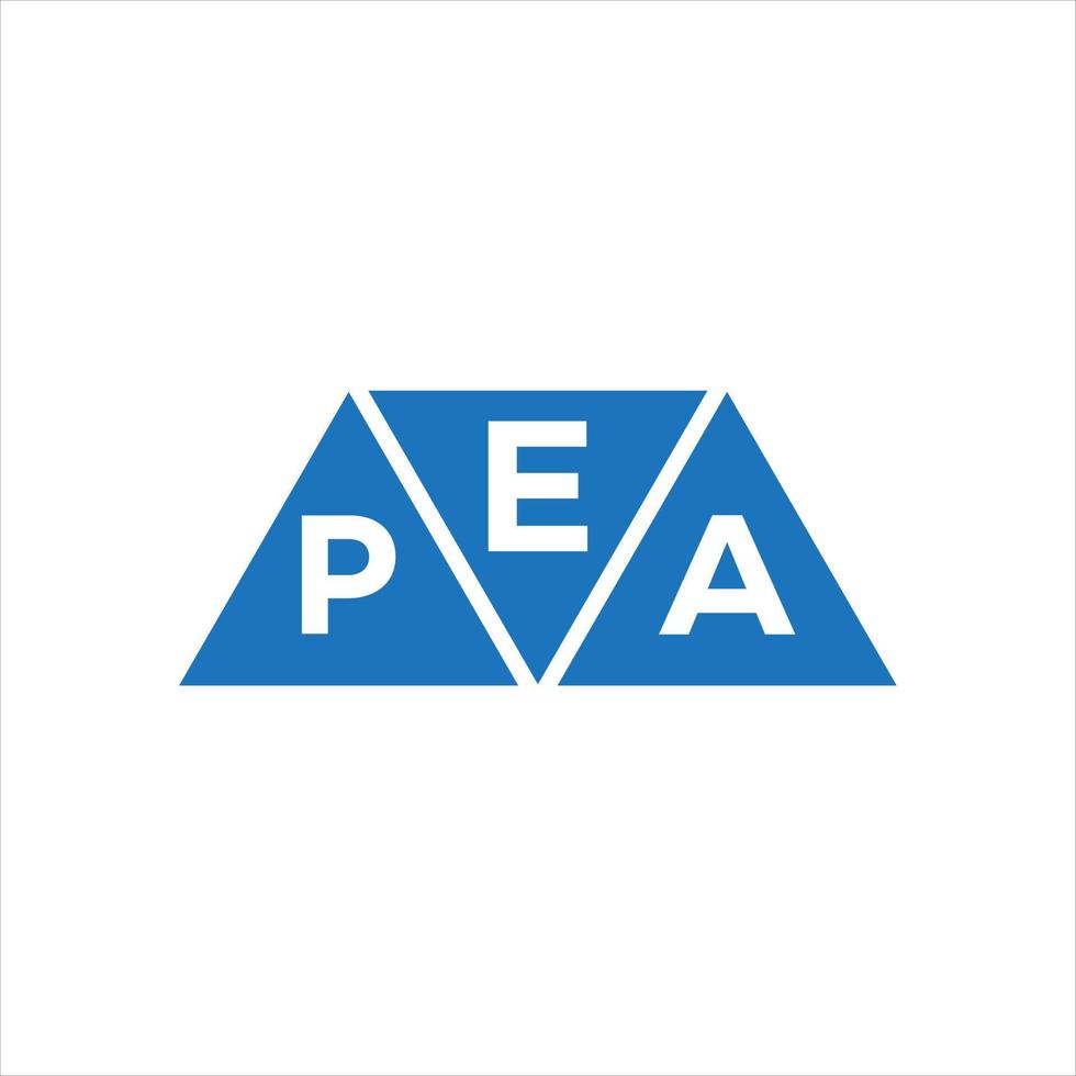 EPA-Dreiecksform-Logo-Design auf weißem Hintergrund. epa kreatives Initialen-Brief-Logo-Konzept. vektor