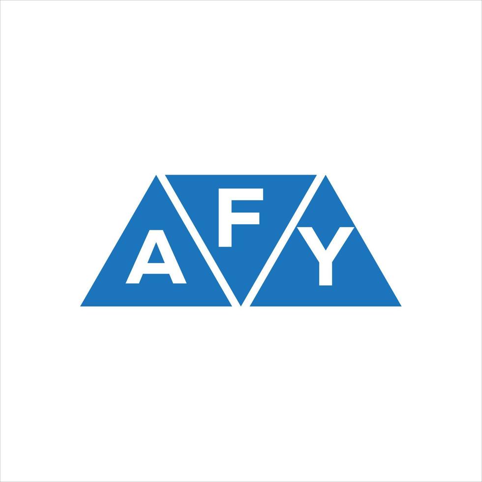 Fay-Dreieck-Logo-Design auf weißem Hintergrund. Fay kreatives Initialen-Buchstaben-Logo-Konzept. vektor