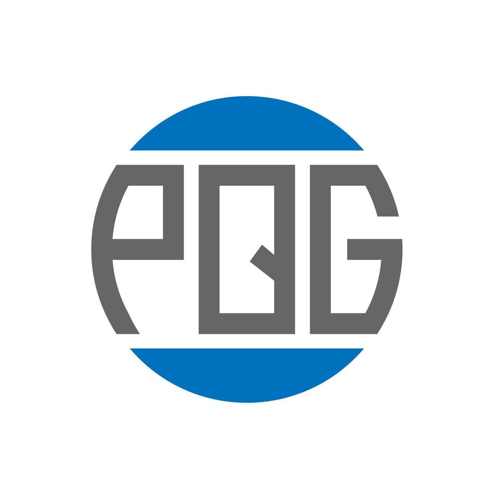 pqg brev logotyp design på vit bakgrund. pqg kreativ initialer cirkel logotyp begrepp. pqg brev design. vektor