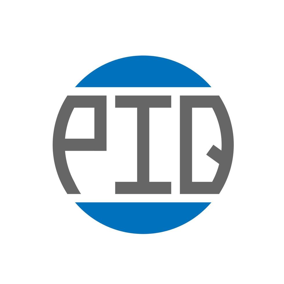 piq brev logotyp design på vit bakgrund. piq kreativ initialer cirkel logotyp begrepp. piq brev design. vektor