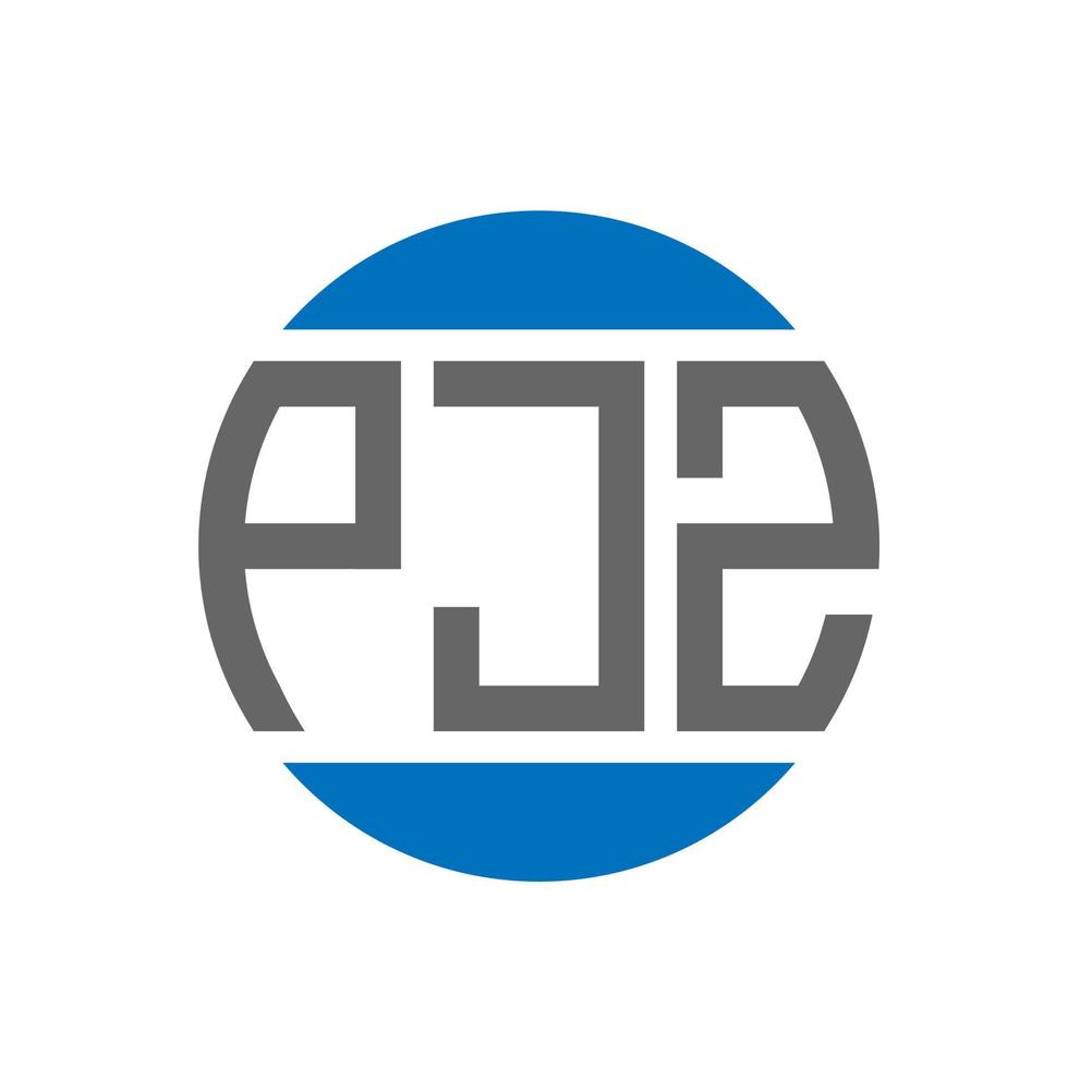 pjz brev logotyp design på vit bakgrund. pjz kreativ initialer cirkel logotyp begrepp. pjz brev design. vektor