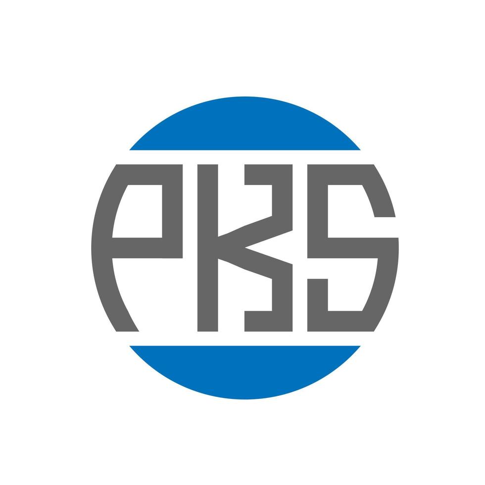 pks-Buchstaben-Logo-Design auf weißem Hintergrund. pks kreative Initialen Kreis Logo-Konzept. pks Briefgestaltung. vektor