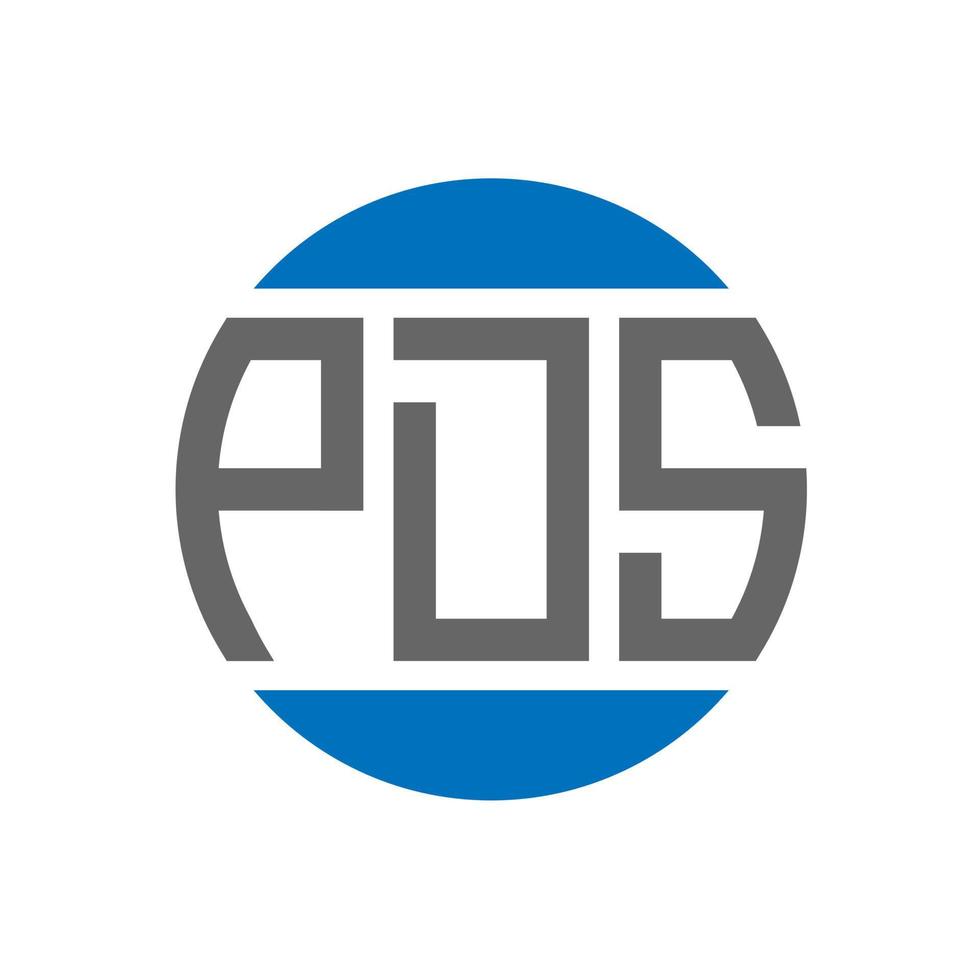 pds-Brief-Logo-Design auf weißem Hintergrund. pds kreative Initialen Kreis Logo-Konzept. pds Briefgestaltung. vektor