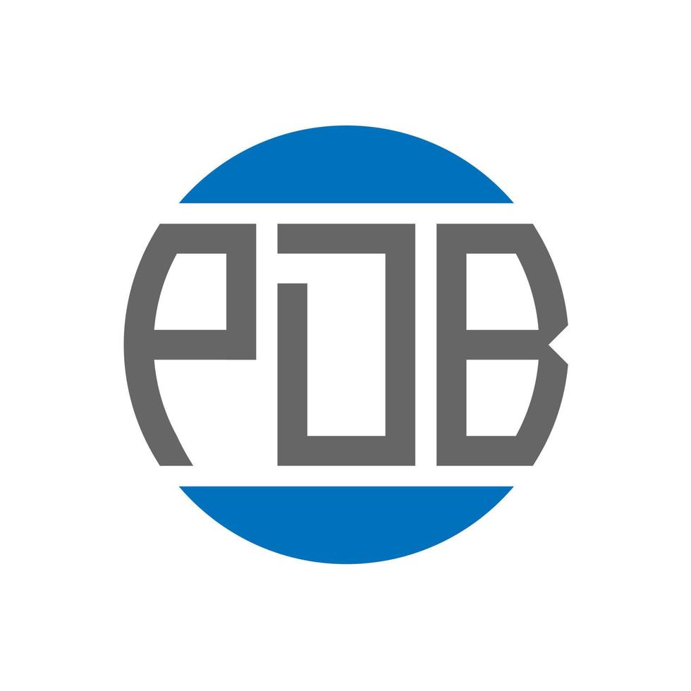 pdb brev logotyp design på vit bakgrund. pdb kreativ initialer cirkel logotyp begrepp. pdb brev design. vektor