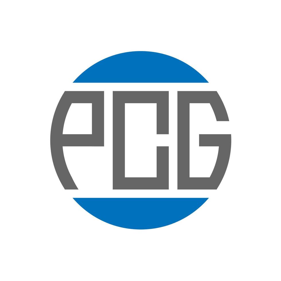 PCG-Brief-Logo-Design auf weißem Hintergrund. pcg kreative initialen kreis logokonzept. PCG-Buchstaben-Design. vektor