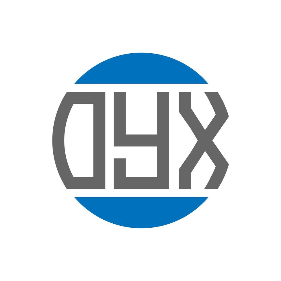 oyx brev logotyp design på vit bakgrund. oyx kreativ initialer cirkel logotyp begrepp. oyx brev design. vektor