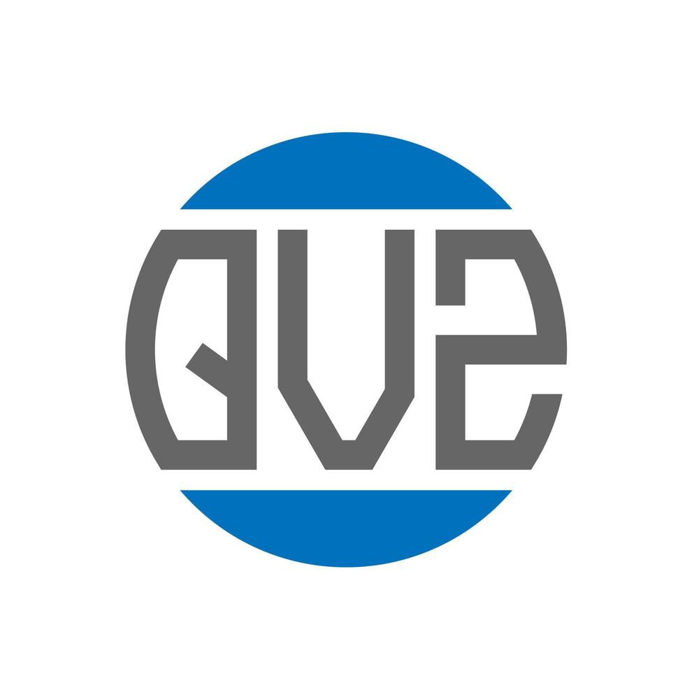 qvz brev logotyp design på vit bakgrund. qvz kreativ initialer cirkel logotyp begrepp. qvz brev design. vektor