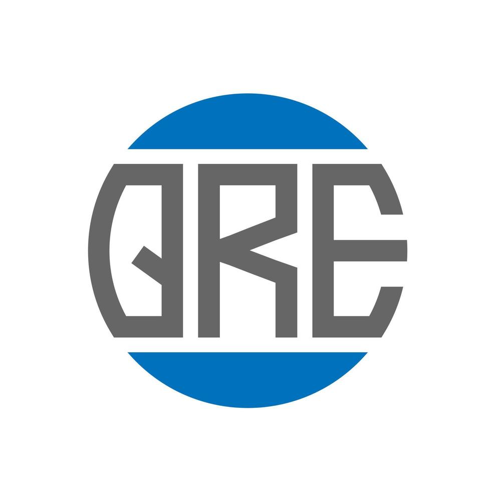 qre brev logotyp design på vit bakgrund. qre kreativ initialer cirkel logotyp begrepp. qre brev design. vektor