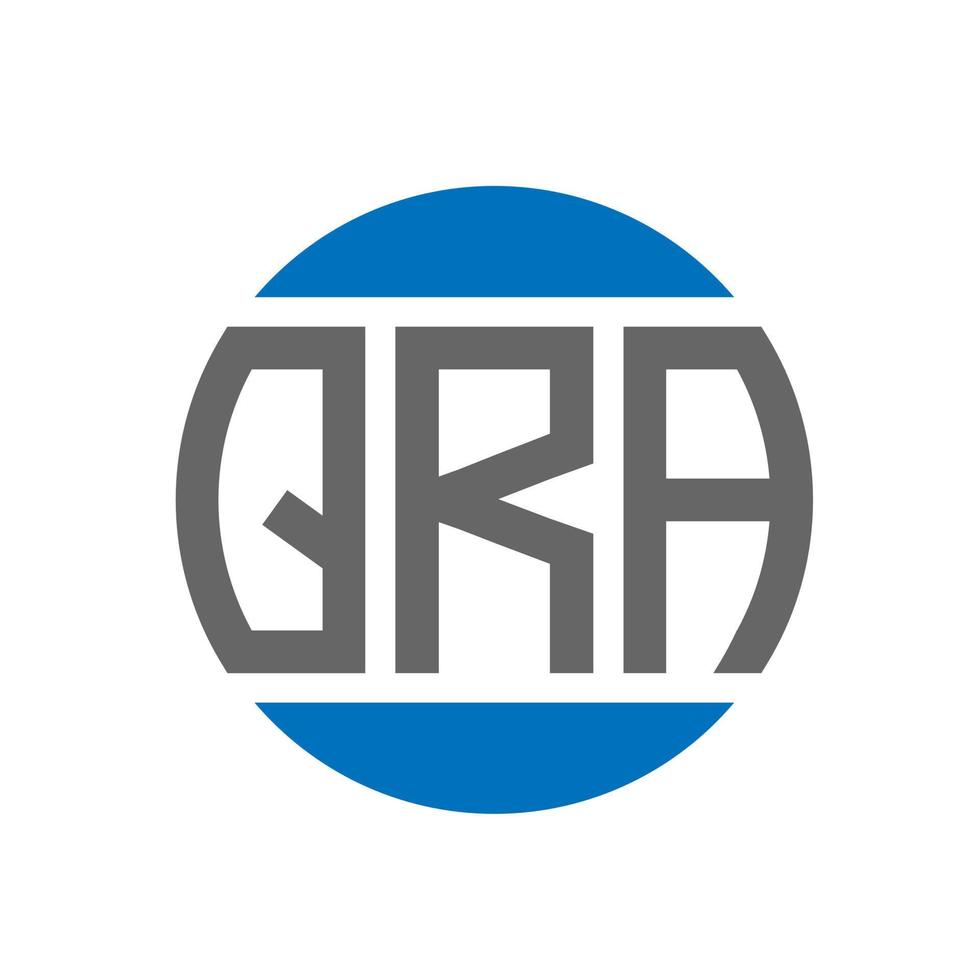 qra brev logotyp design på vit bakgrund. qra kreativ initialer cirkel logotyp begrepp. qra brev design. vektor