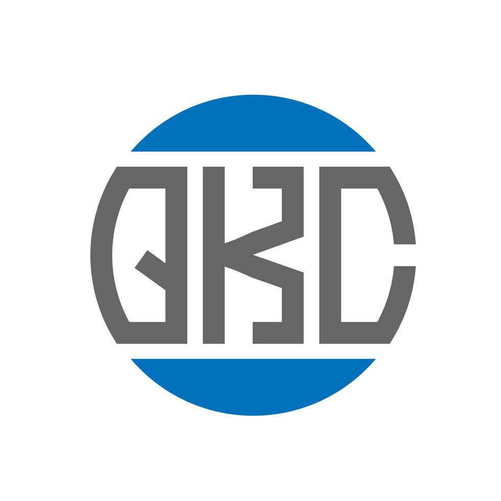 qkc brev logotyp design på vit bakgrund. qkc kreativ initialer cirkel logotyp begrepp. qkc brev design. vektor