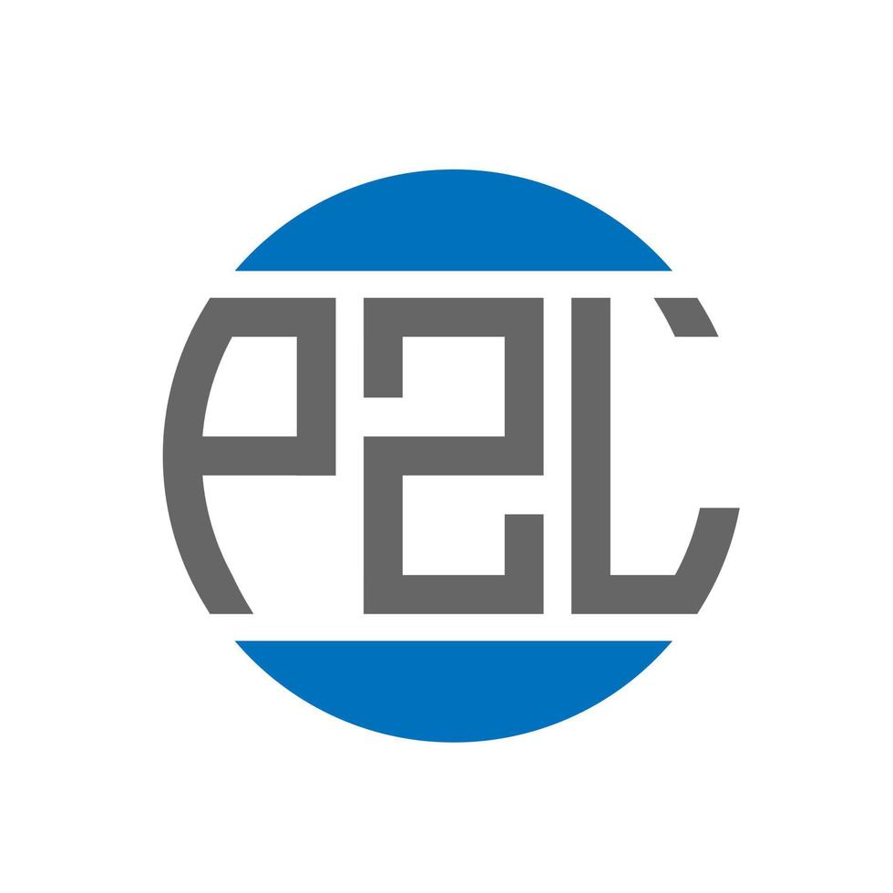 pzl brev logotyp design på vit bakgrund. pzl kreativ initialer cirkel logotyp begrepp. pzl brev design. vektor