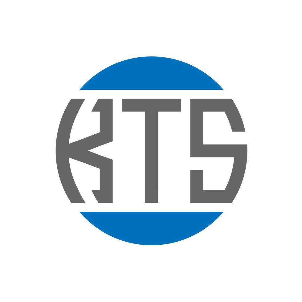 kts brev logotyp design på vit bakgrund. kts kreativ initialer cirkel logotyp begrepp. kts brev design. vektor