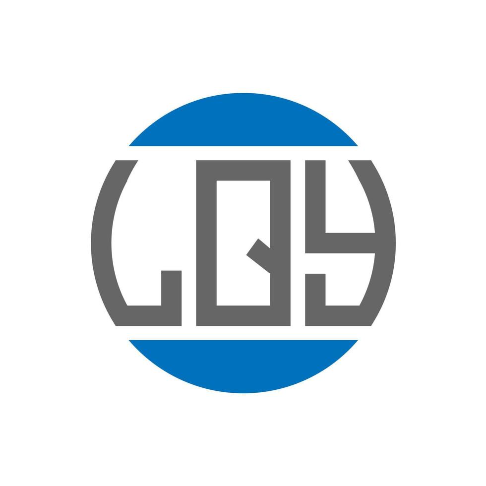 lqy-Buchstaben-Logo-Design auf weißem Hintergrund. lqy kreative Initialen Kreis Logo-Konzept. lqy Briefgestaltung. vektor