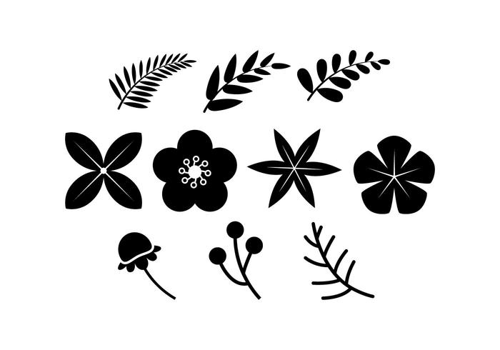 Kostenlose Floral Icon Vector