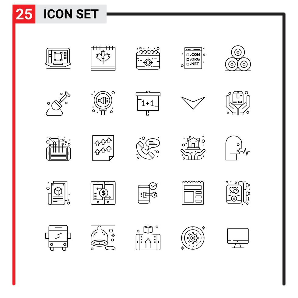 25 kreativ ikoner modern tecken och symboler av utveckling koda dag browser uppdrag redigerbar vektor design element