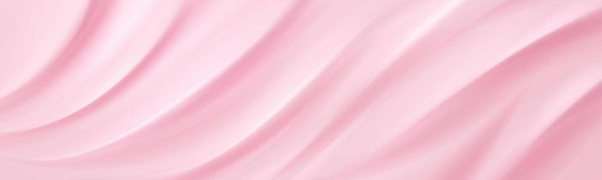 cremefarbene Textur, rosafarbener Hintergrund aus Kosmetikgel vektor