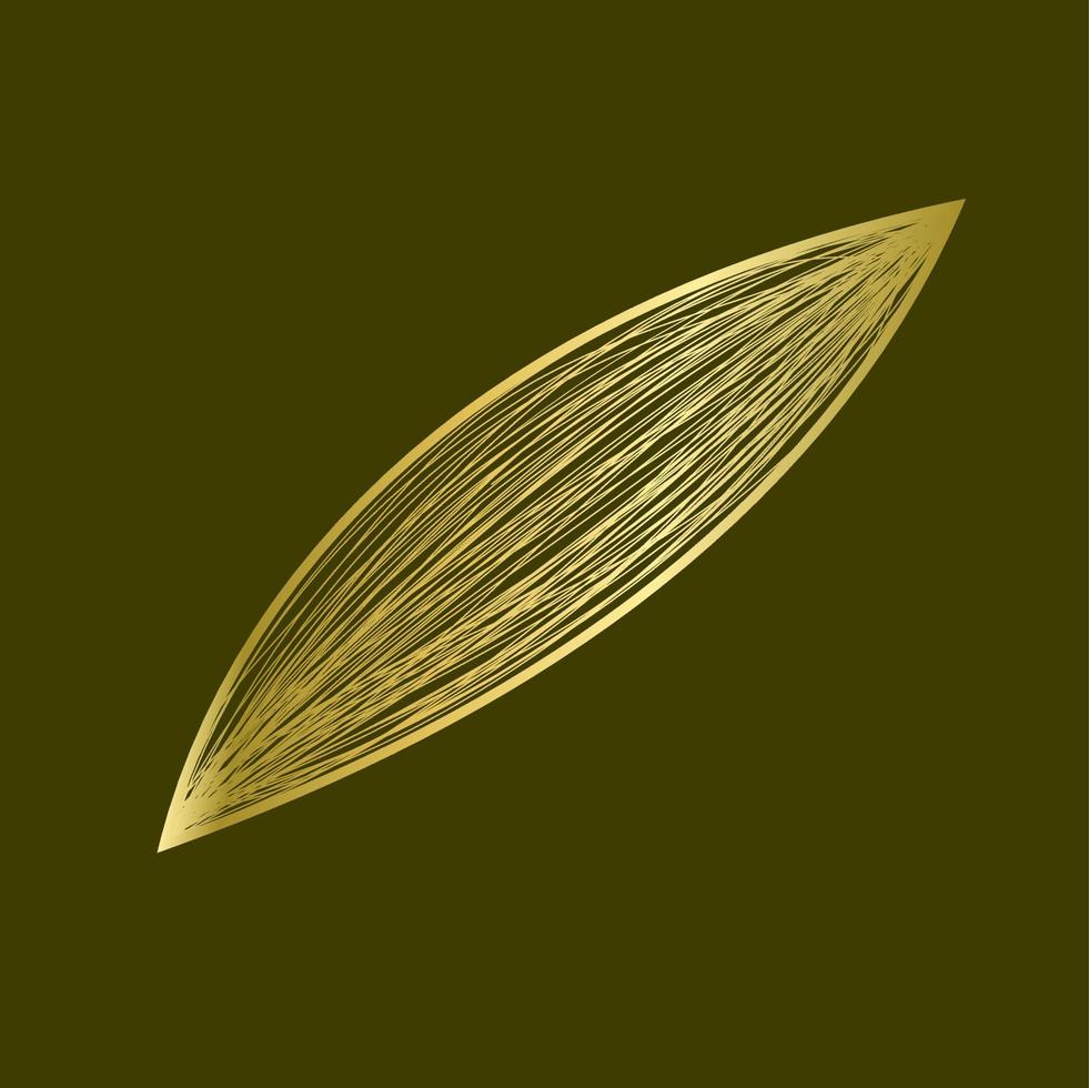 vektor objekt illustration av gyllene vågig rader effekt isolerat på mörk brun Färg bakgrund