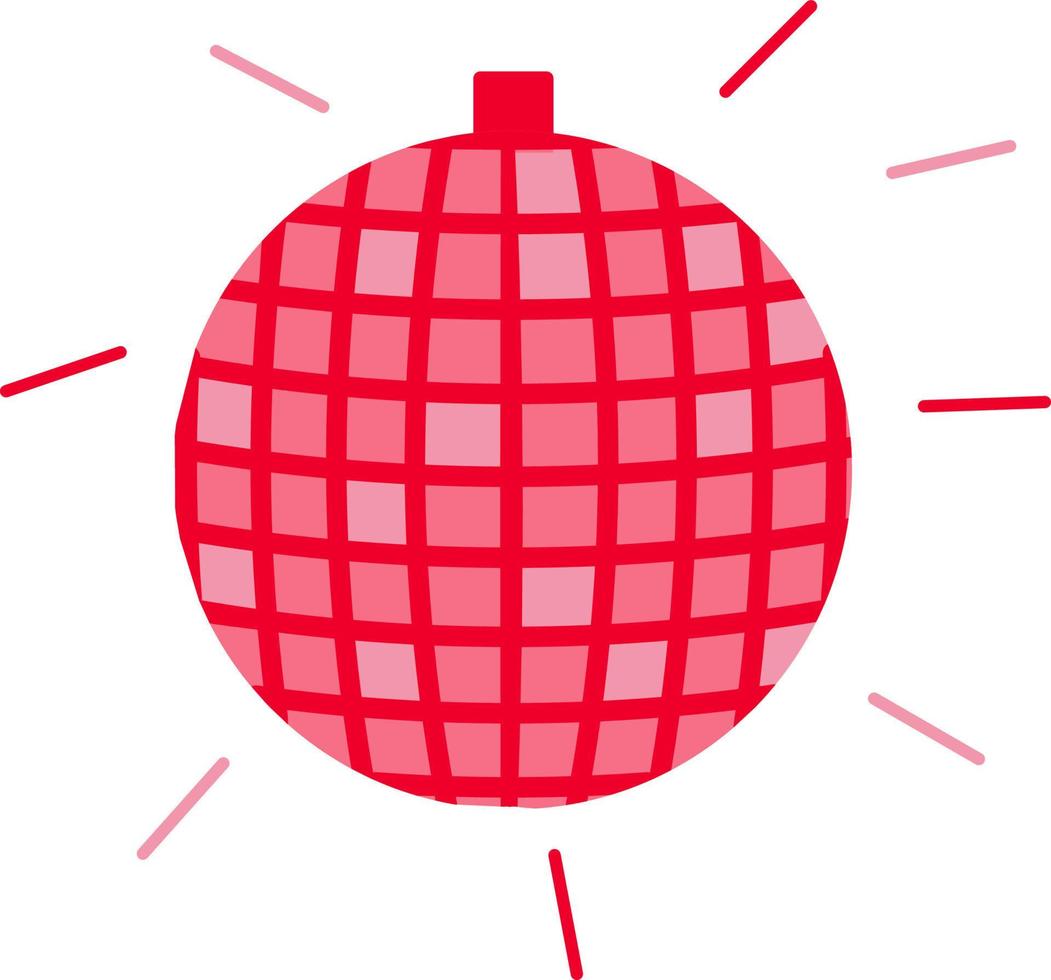 disko boll. element för parter och högtider. färgrik vektor isolerat platt illustration
