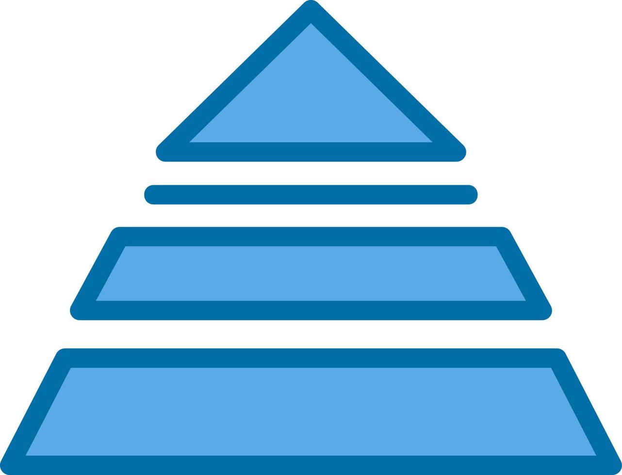 Pyramidenvektor-Icon-Design vektor