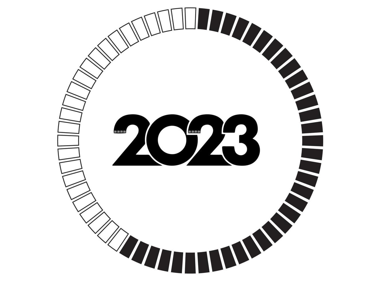 modernes Textdesign 2023. 2023 feiern. der hintergrund des neuen jahres 2023. guten Rutsch ins neue Jahr zwanzig dreiundzwanzig Textdesign. frohes neues jahr 2023 banner. das neue jahr zwanzig dreiundzwanzig hintergrund. vektor