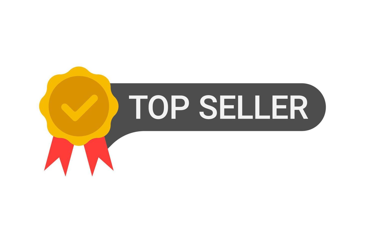 Topseller-Label mit fünf Sternen und Daumen hoch vektor